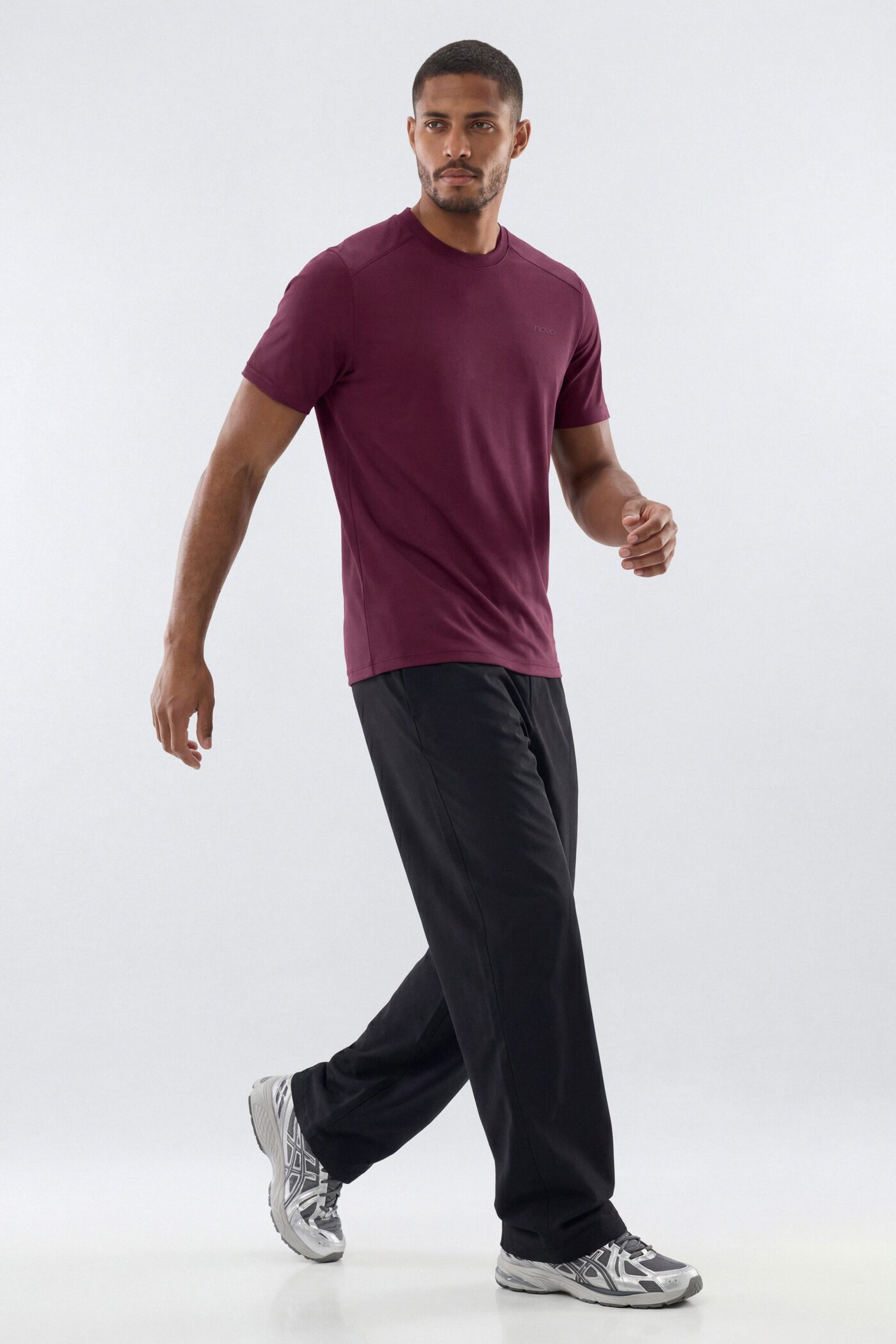 HexTech™ Crew Neck Active Top - Merlot