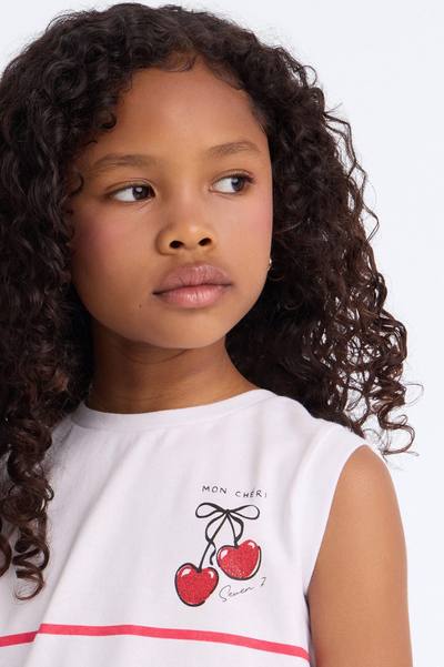 Mini Happiest Days Skort Set - White/combo