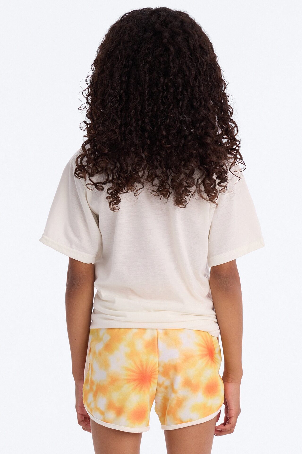 Mini Smile On Short Set - Orange/combo