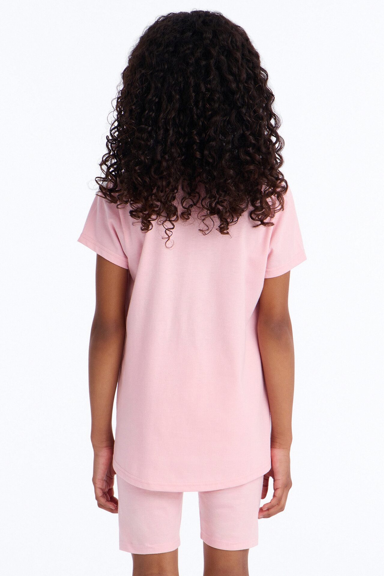Mini Being A Queen Is Exhausting Bike Short Set - Light Pink