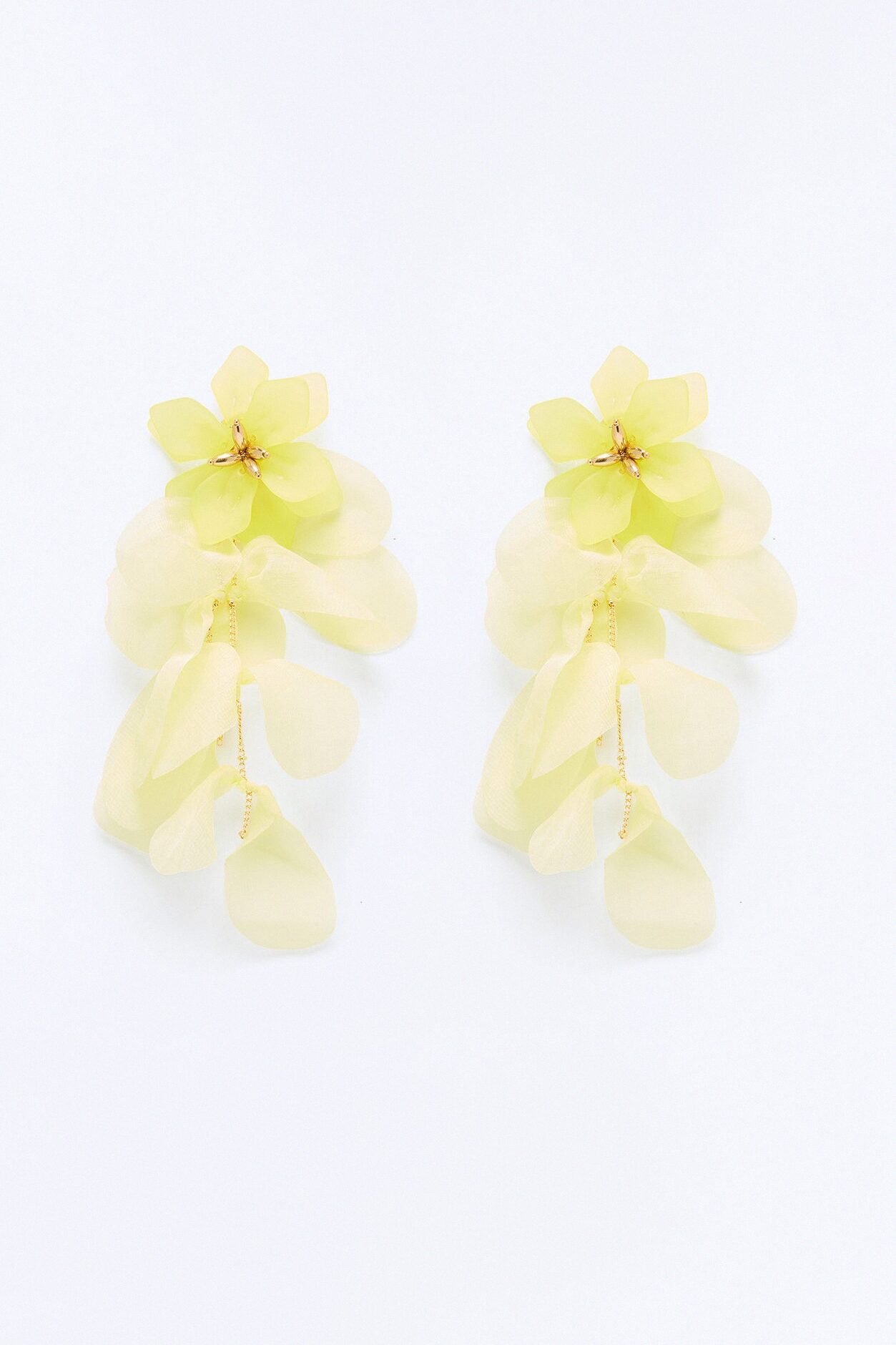 Drippin Rose Earrings - Yellow