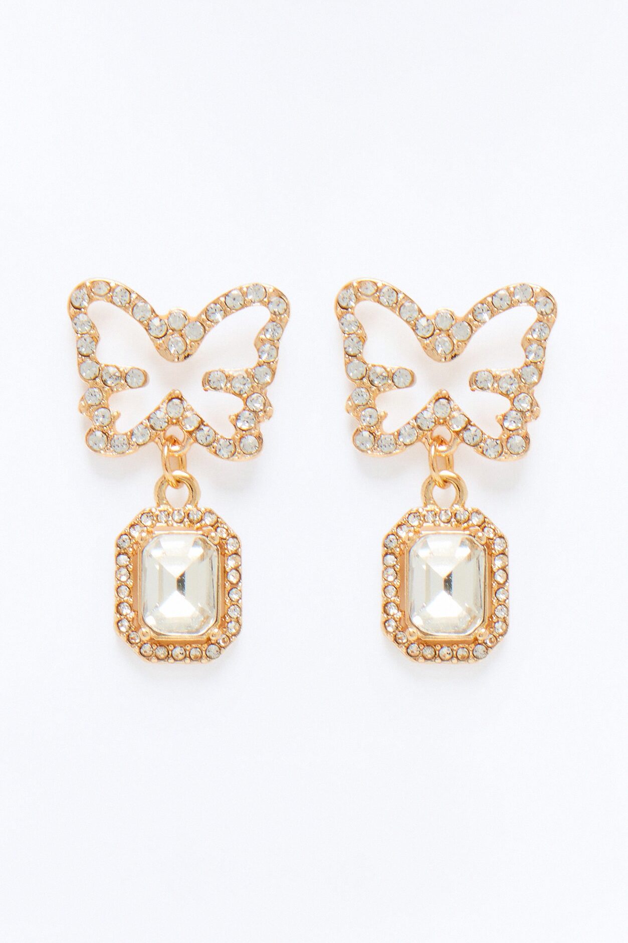 Always With Me Butterfly Stud Earrings - Gold