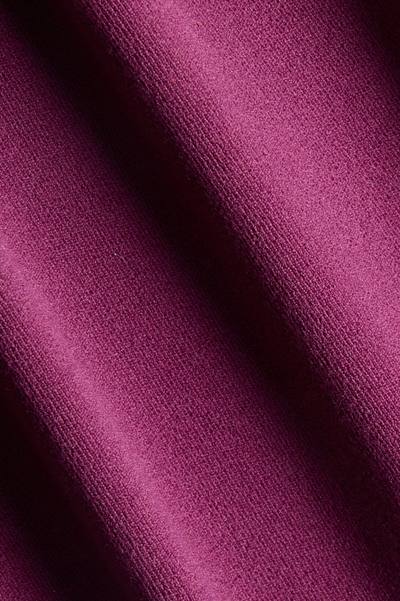 ProStretch™ 17″ Contrast Trim High Rise Capri Legging - Merlot
