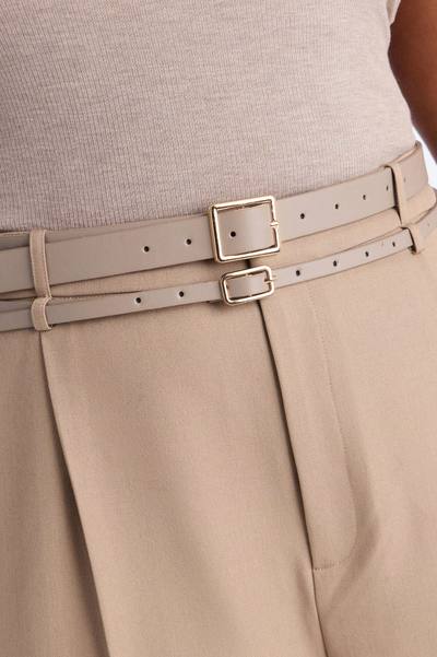Geraldine Belted Wide Leg Trousers 33″ - Wine