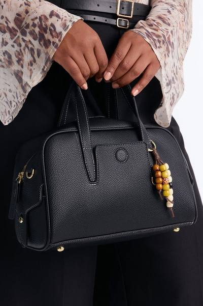 New Must Faux Leather Satchel Bag - Black