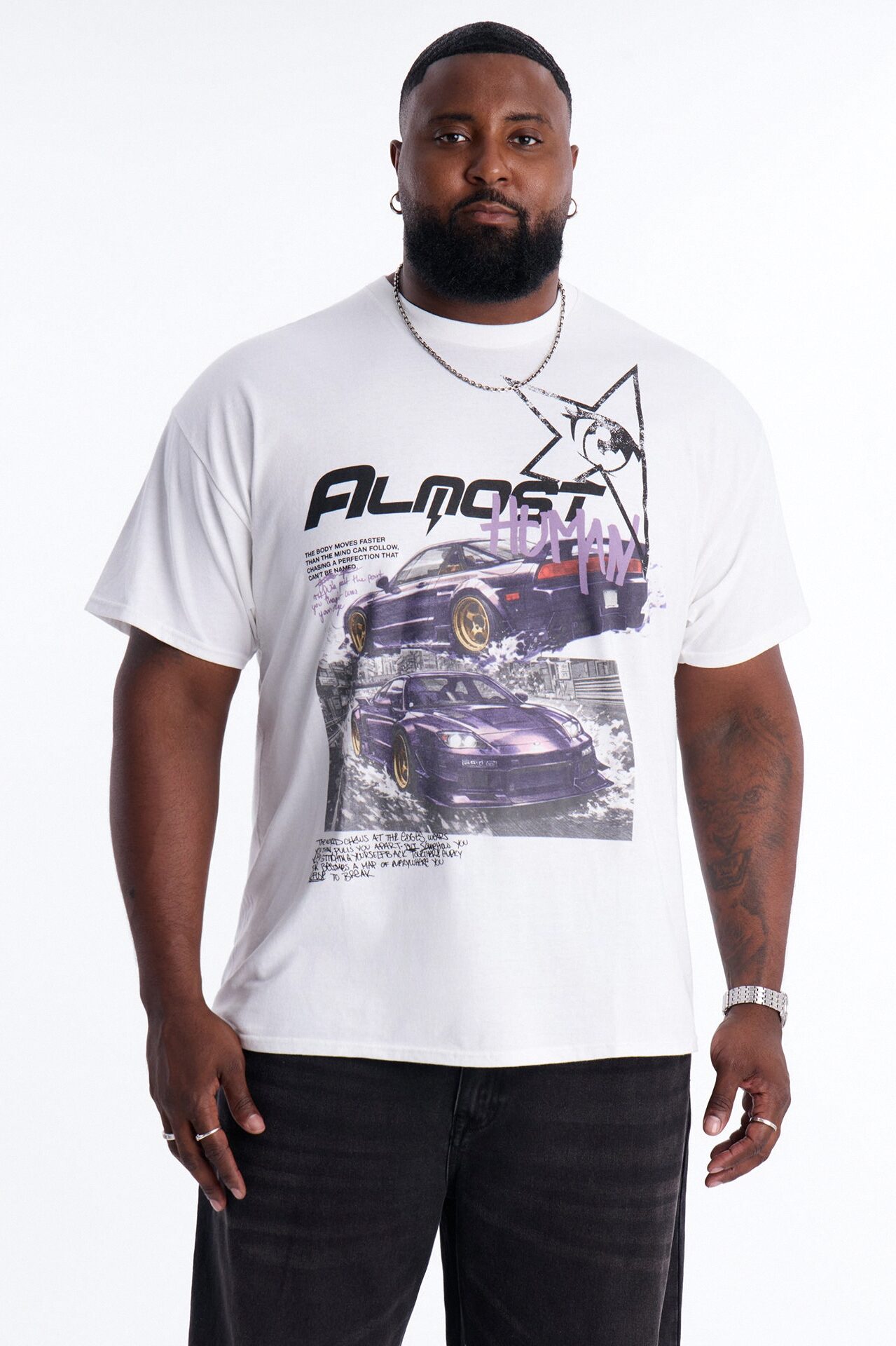 Almost Human Short Sleeve Tee - White