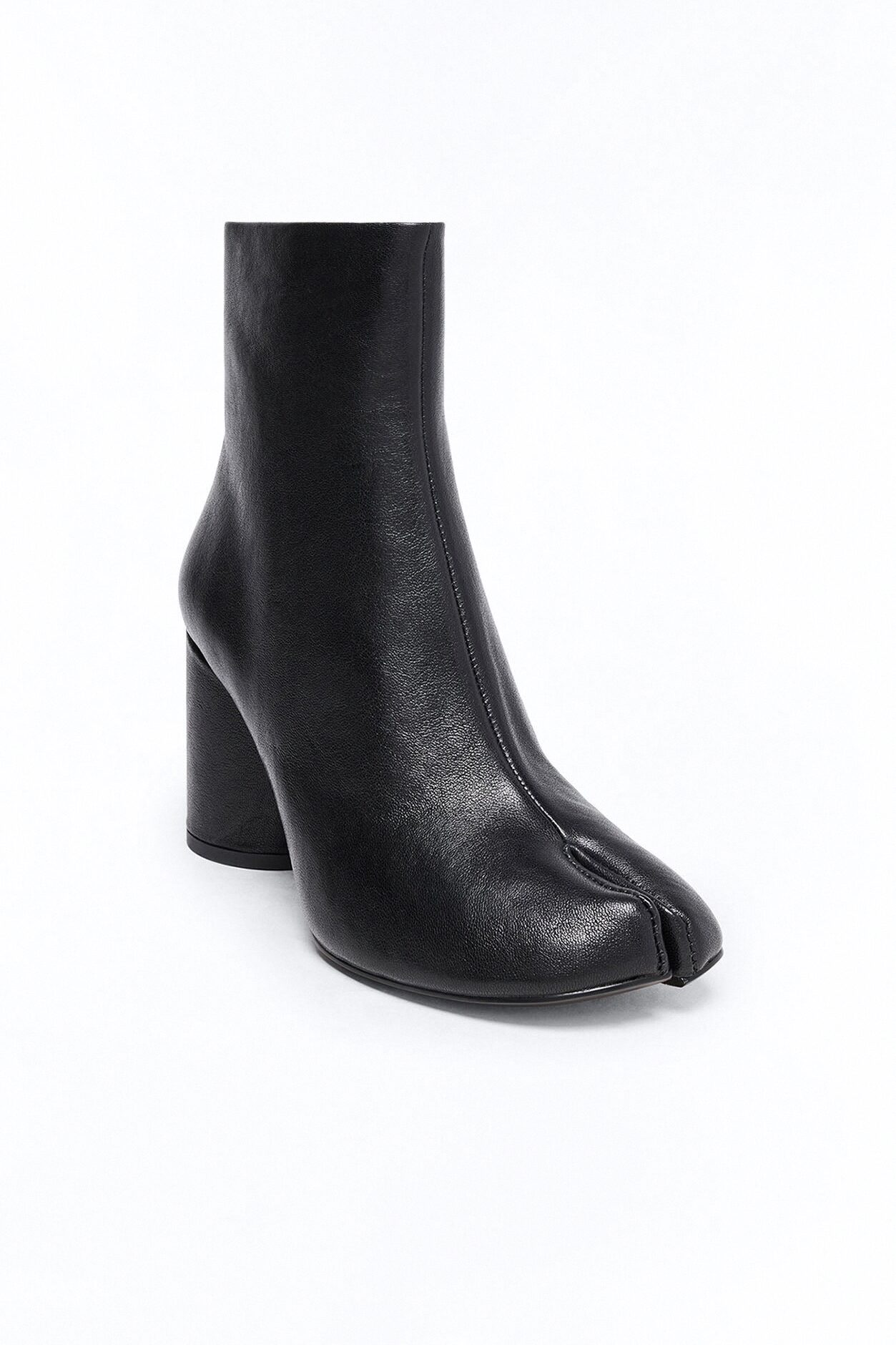 Steve Madden Caro Leather Tabi Booties - Black