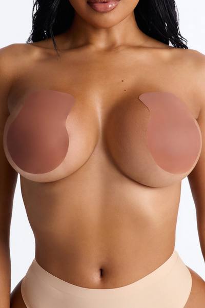 Lift And Resist Water-Resistant Silicone Nipple Covers - Brown