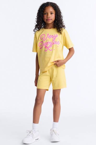 Mini Very Demure Short Set - Yellow