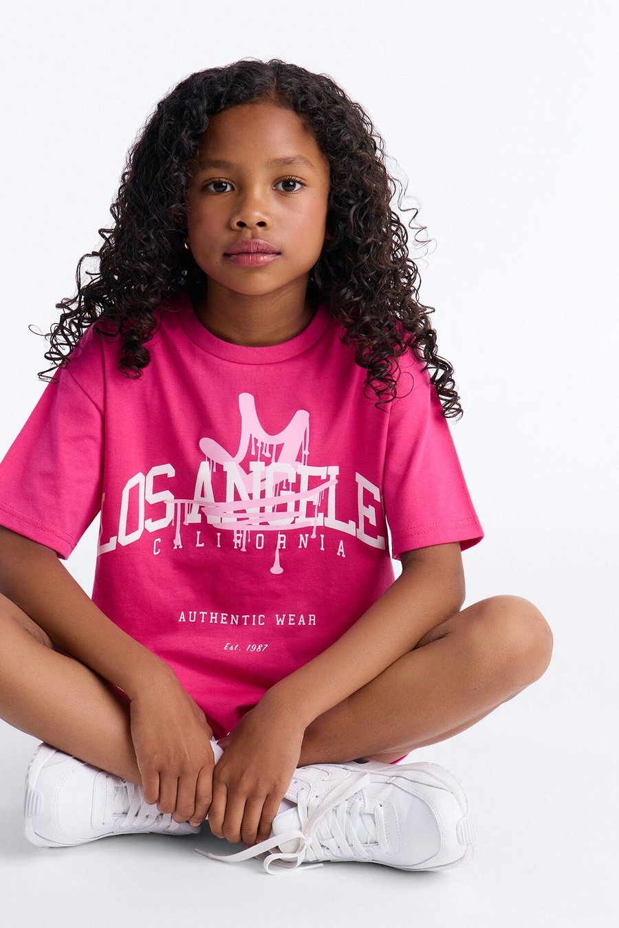 Mini Los Angeles Things Short Set - Pink