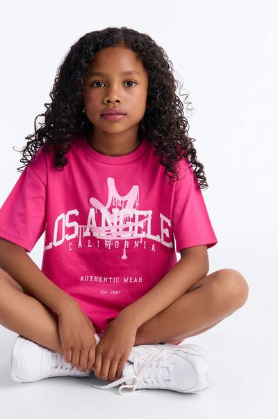 Mini Los Angeles Things Short Set - Pink
