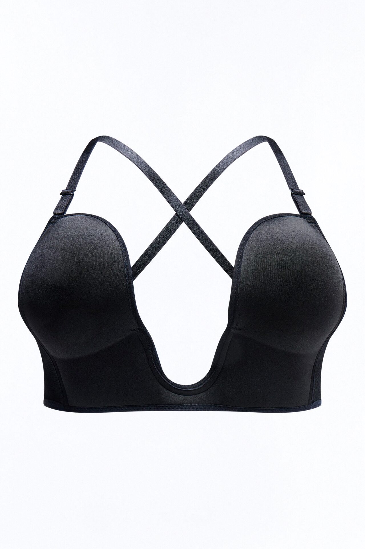 Supportive And Sleek U-Shape Bra - Black