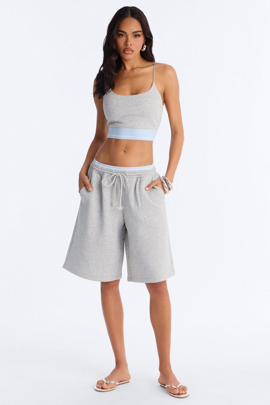 Keep It Cool Fleece Short Set - White