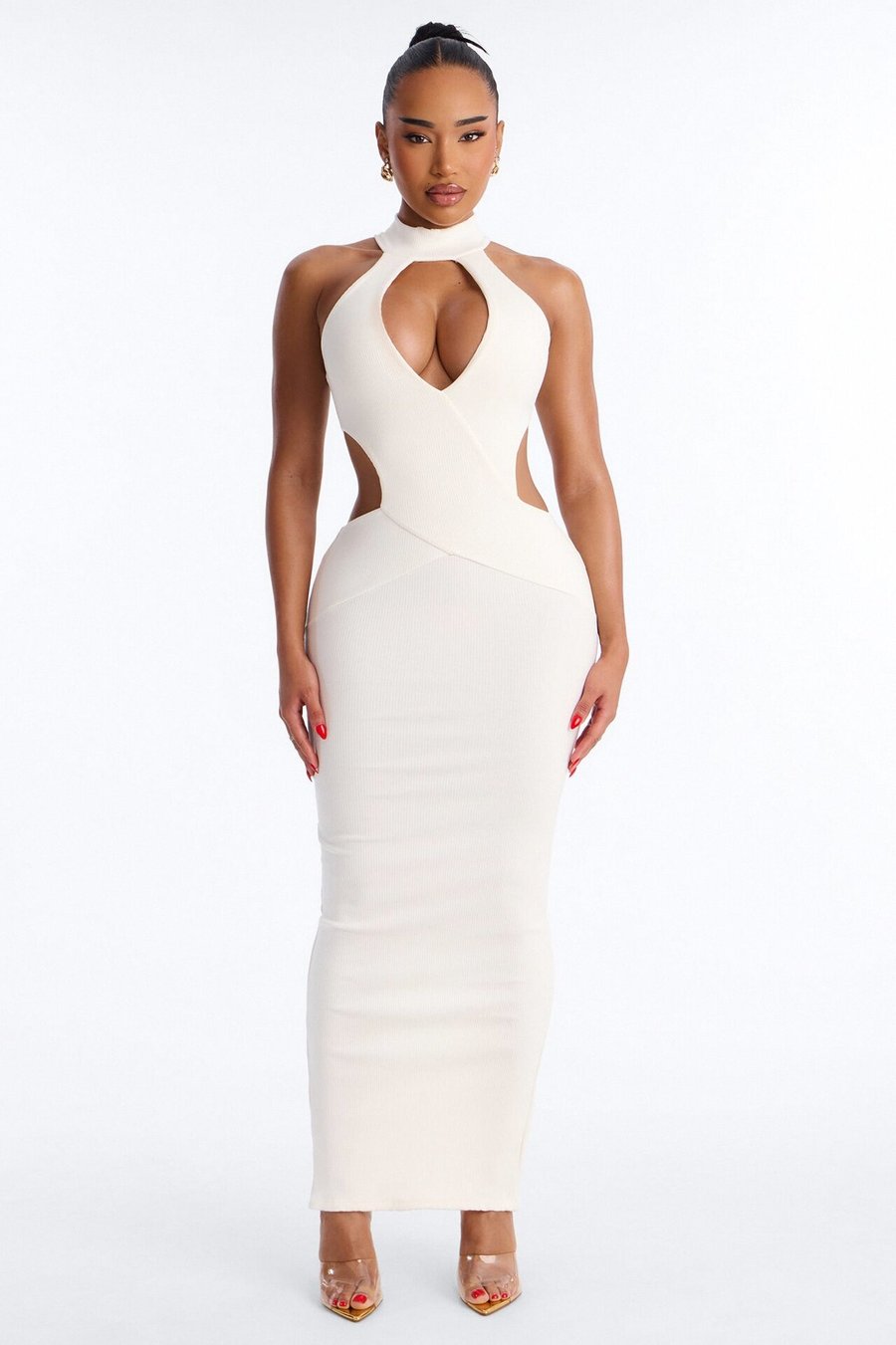 Scarlett Snatched Maxi Dress - White