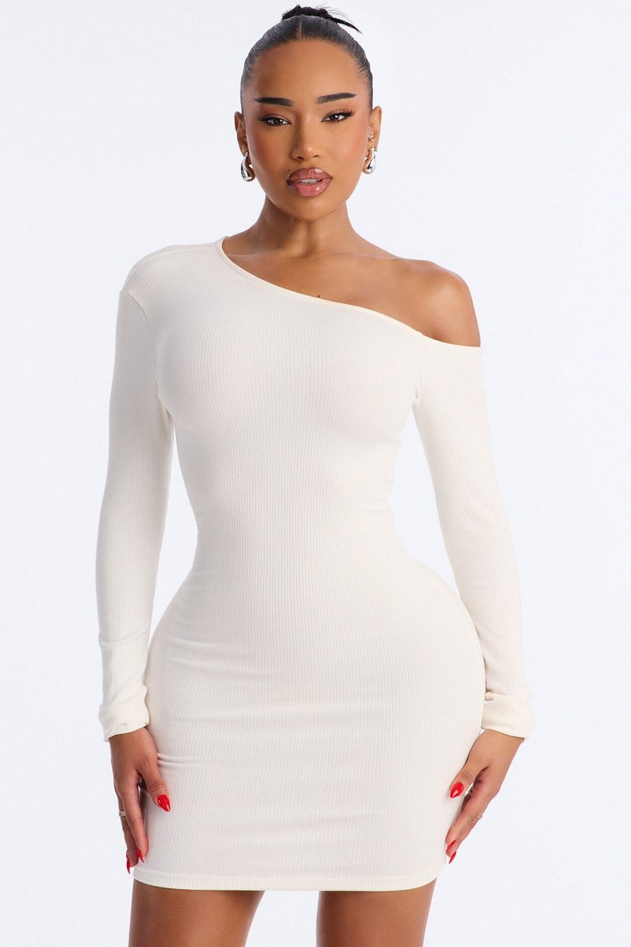 Scarlett Snatched Mini Dress - White