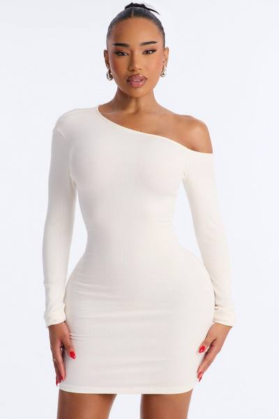 Scarlett Snatched Mini Dress - Off White