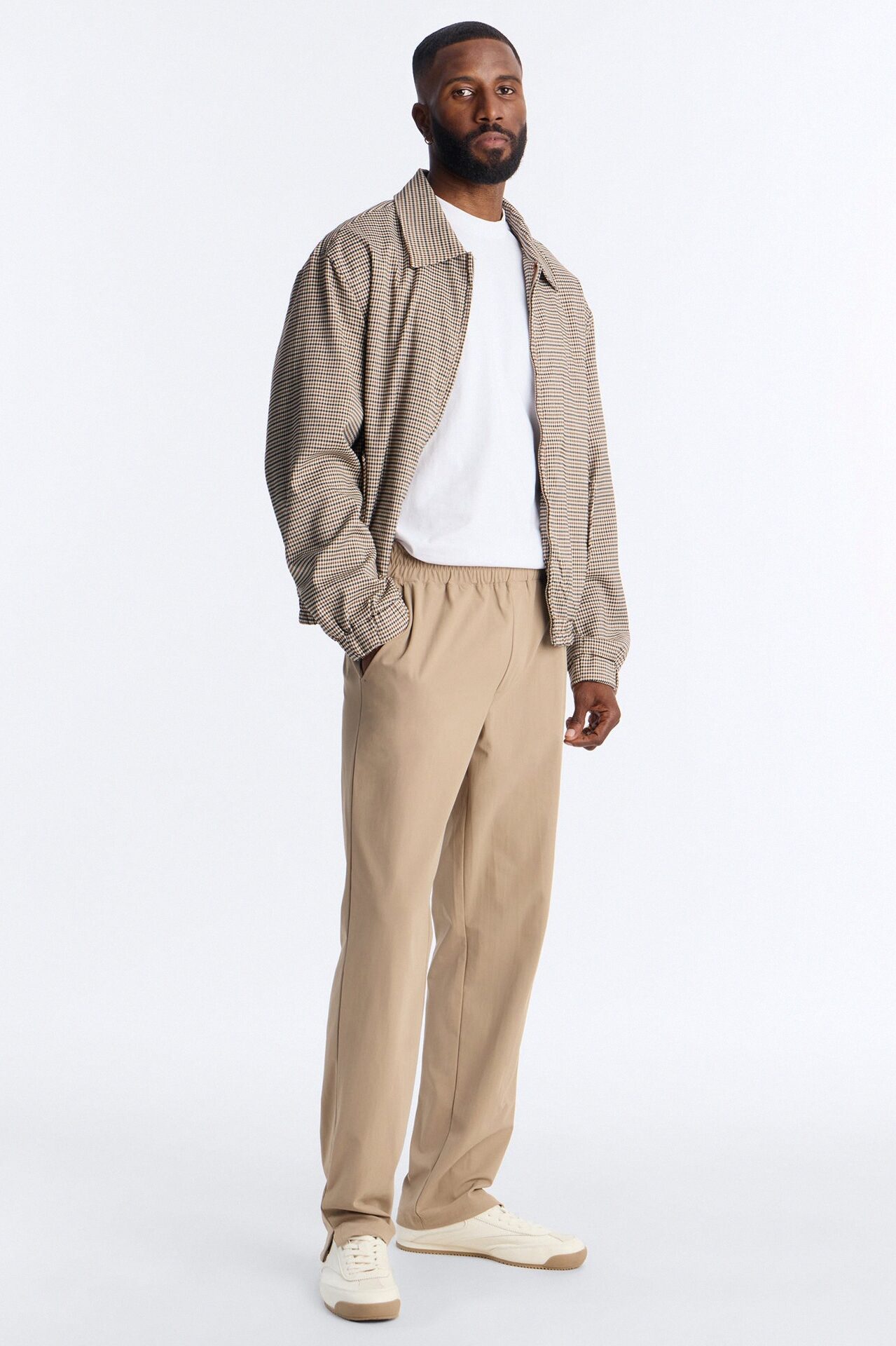 Slim Axis Slit Pant - Khaki