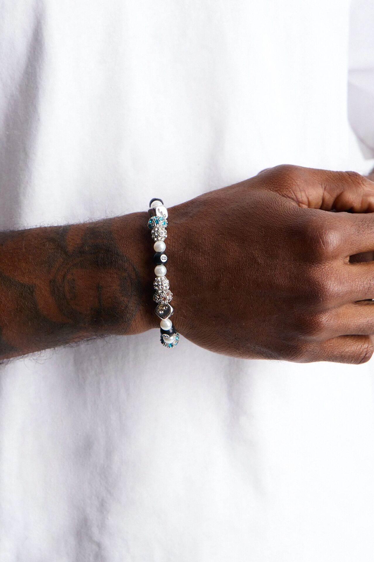 Silver Hustle Bead Bracelet - Silver