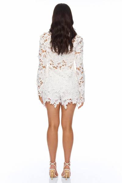 Jaslyn Embroidered Short Set - White