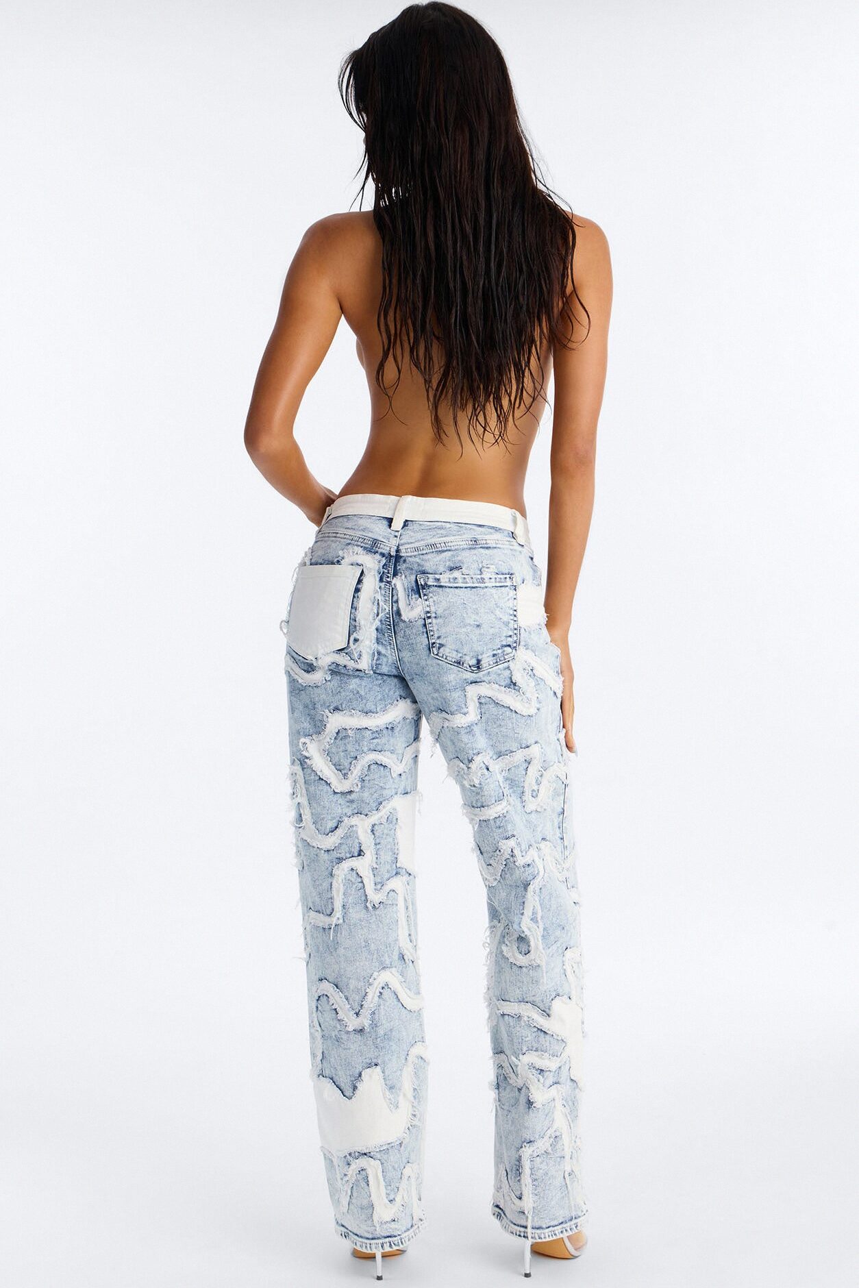 Round About Reconstructed Straight Leg Jeans - Vintage Wash