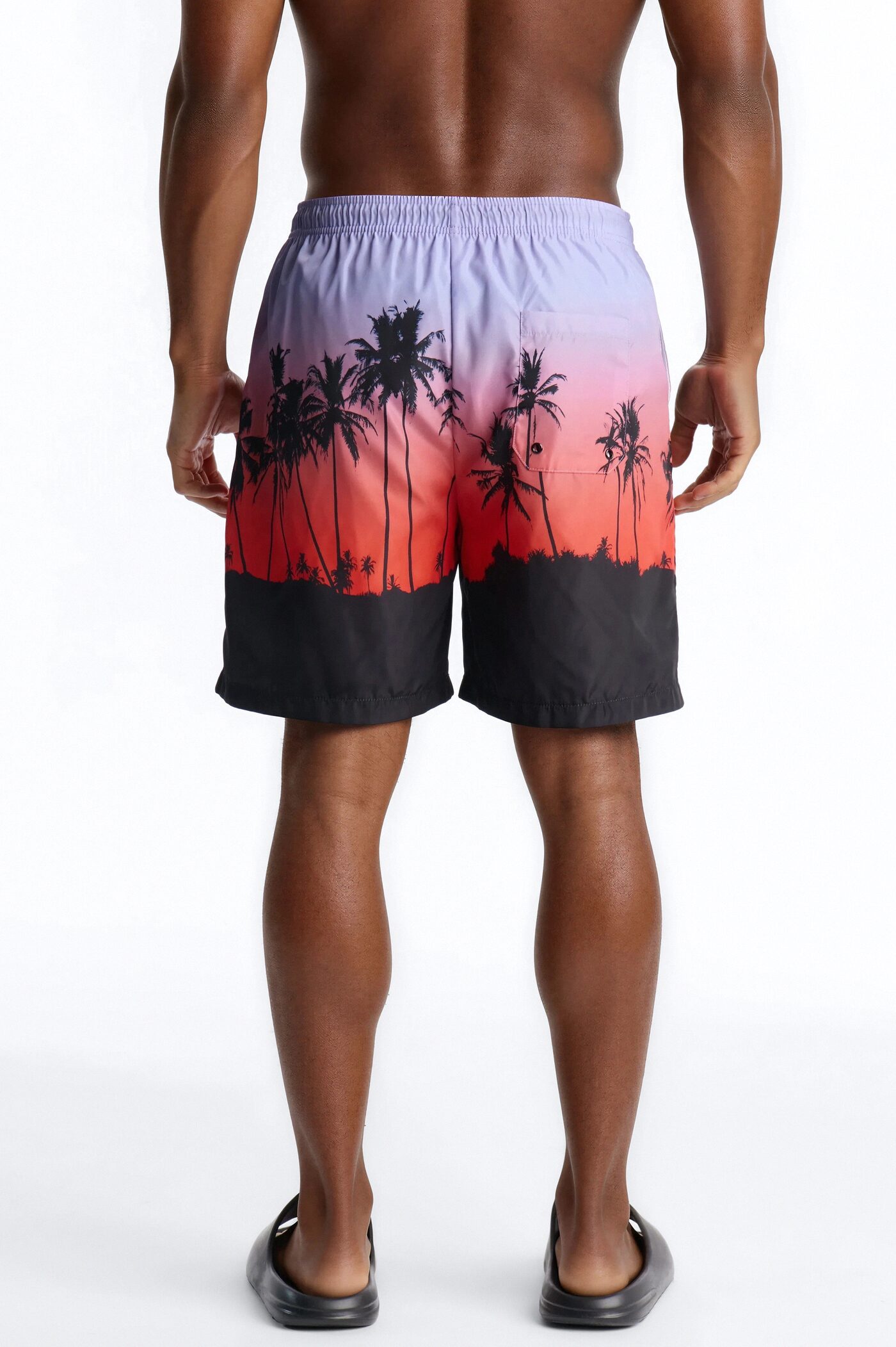 Boyz In The Hood Sunset Swim Trunk 7″ - Multi Color