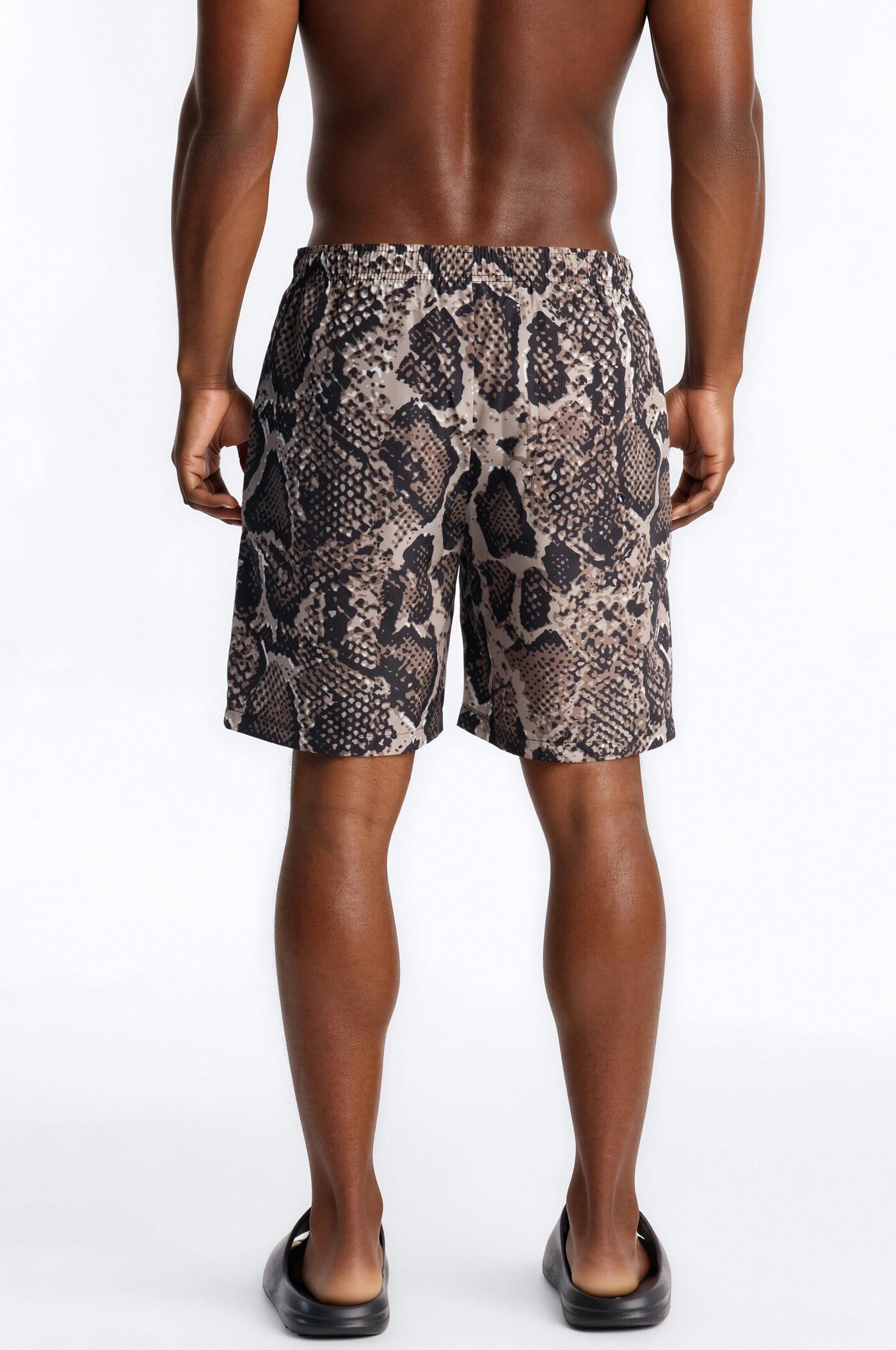 Snakeskin Printed Swim Trunk 7″ - Multi Color
