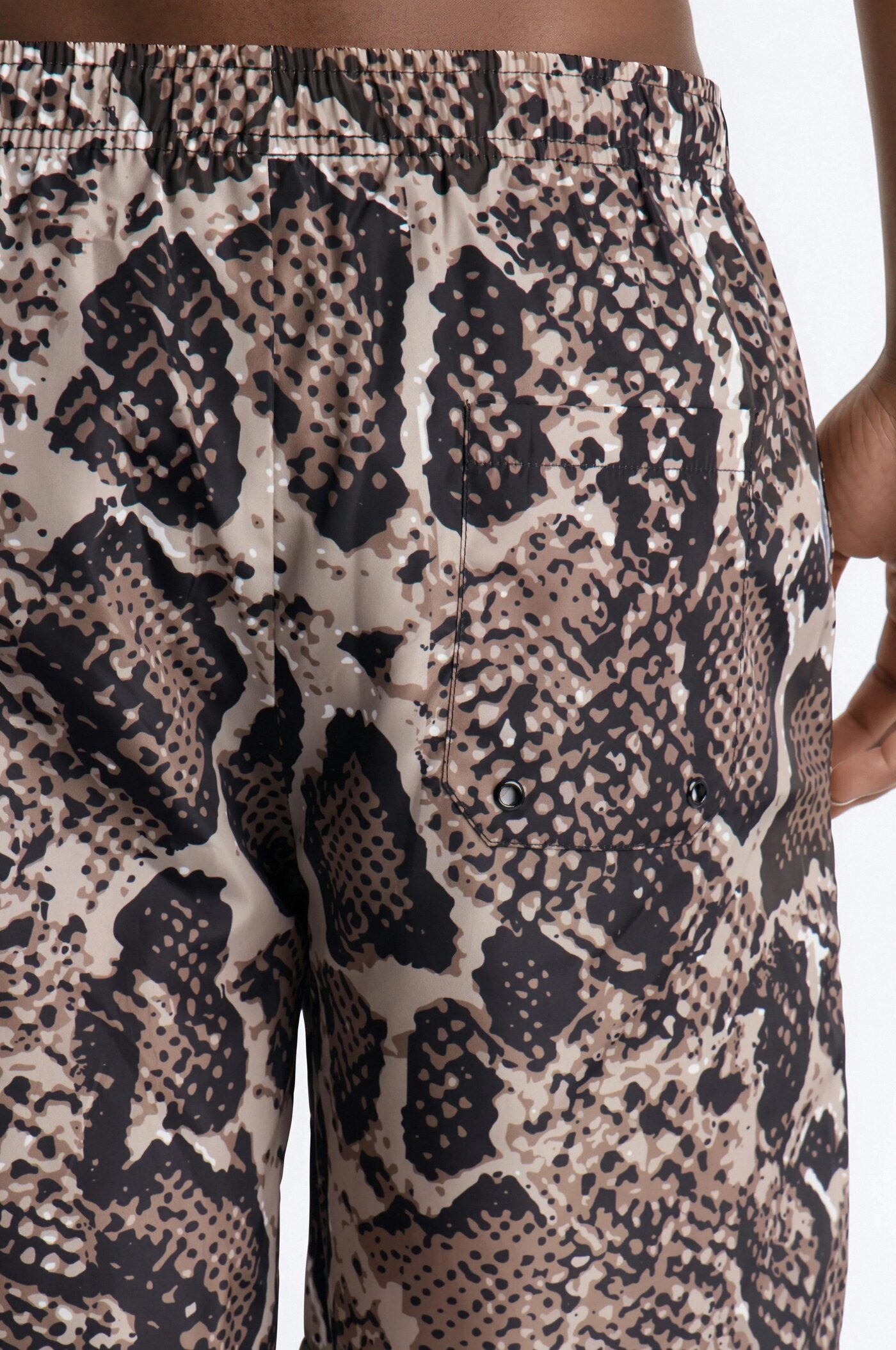 Snakeskin Printed Swim Trunk 7″ - Multi Color