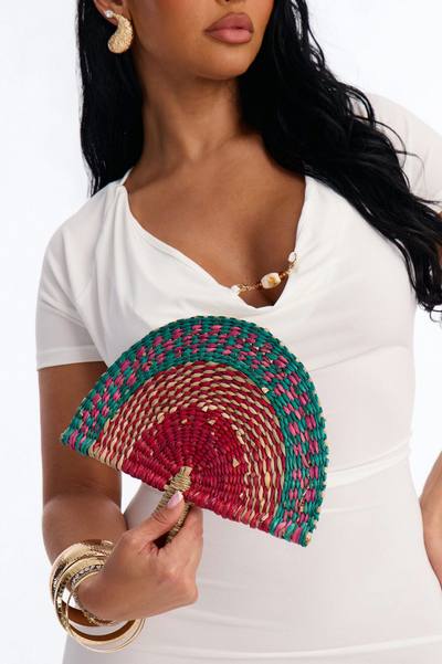 Cool Down Straw Fan - Multi Color