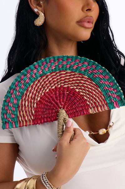 Cool Down Straw Fan - Multi Color