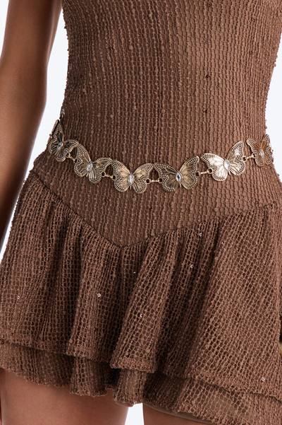 Abby Butterfly Chain Belt - Gold