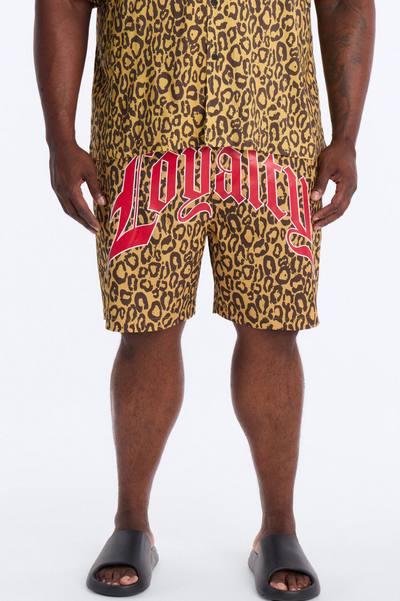 Loyalty In The Wild Swim Trunk 7″ - Leopard