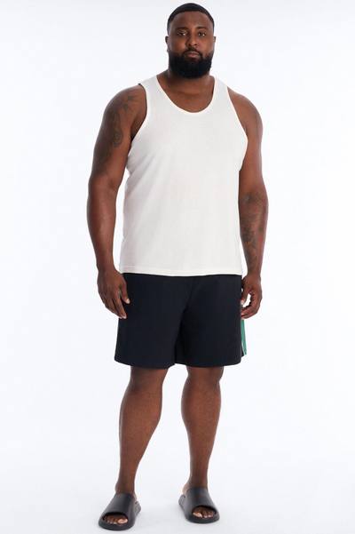 Everyday Stretch Paneled Boardshorts 9″ - Black/Green