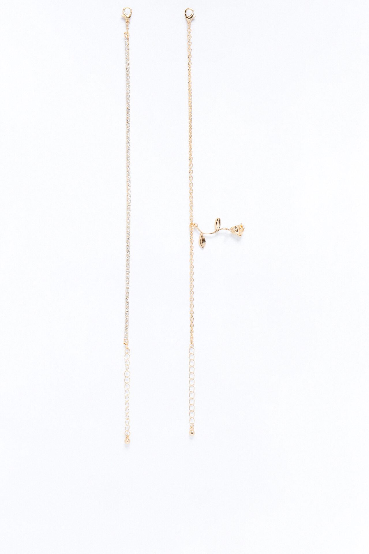 Lust Or Love 2 Piece Anklet Set - Gold