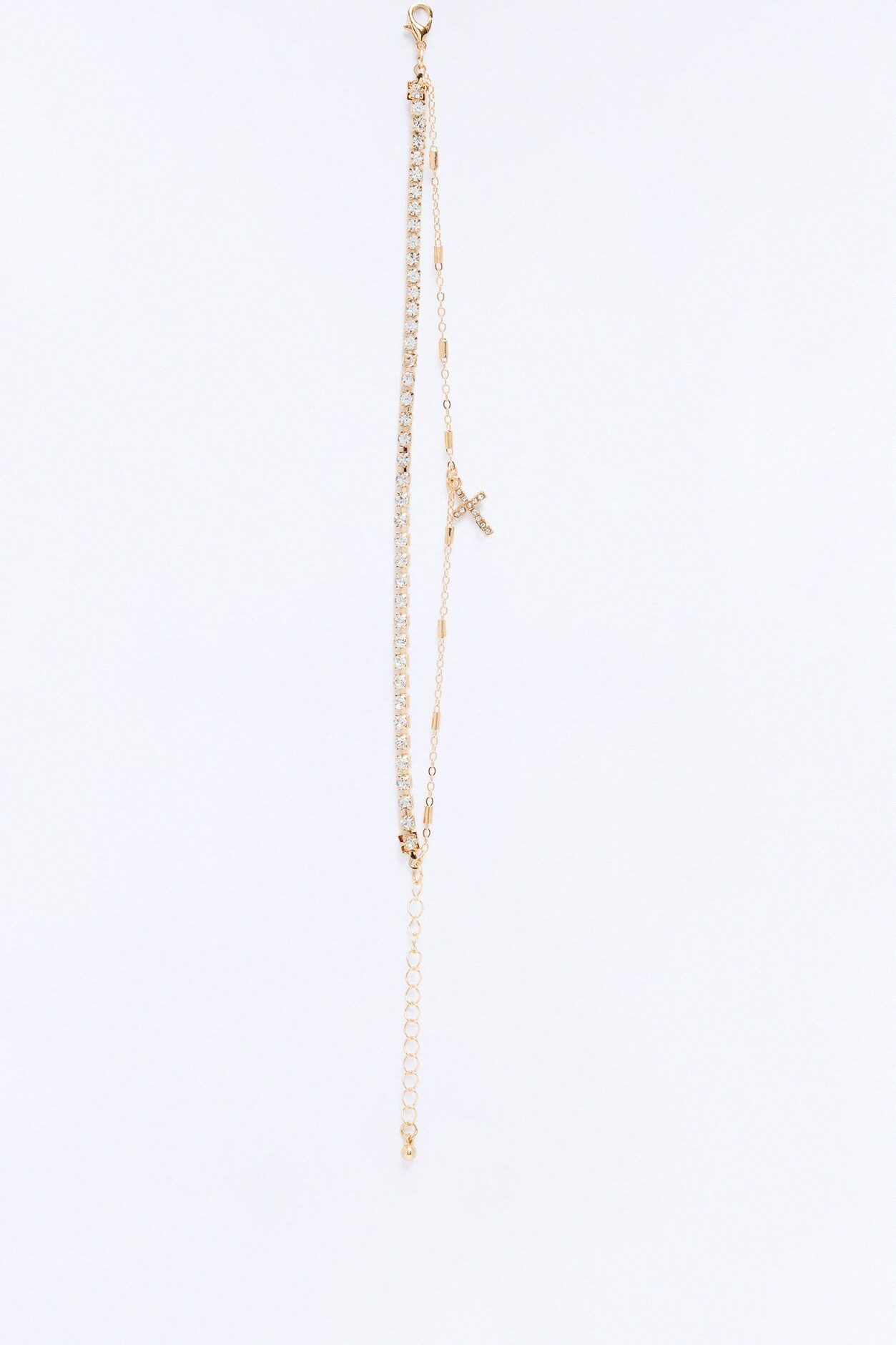 Blessed Never Stressed 2 Piece Anklet Set - Gold