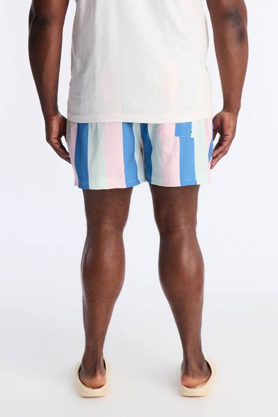 Lafayette Resort Striped Swim Trunk 4″ - Multi Color