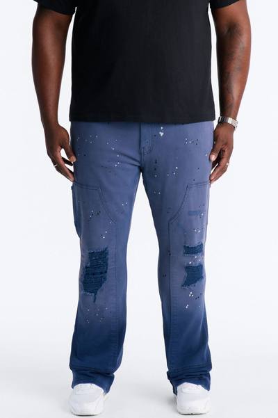 Stacked Skinny Flare Old Painters Carpenter Jean - Navy