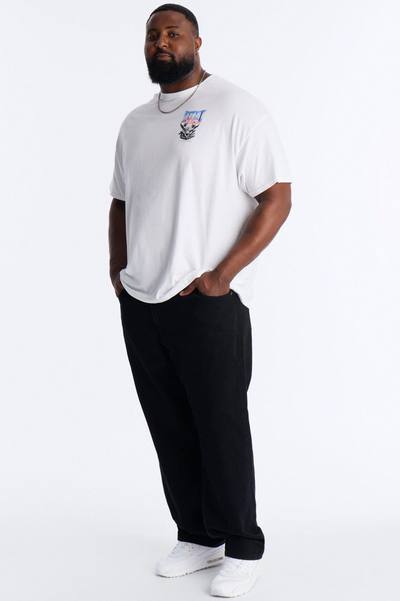 Detroit Michigan Angel Graphic Short Sleeve Tee - White