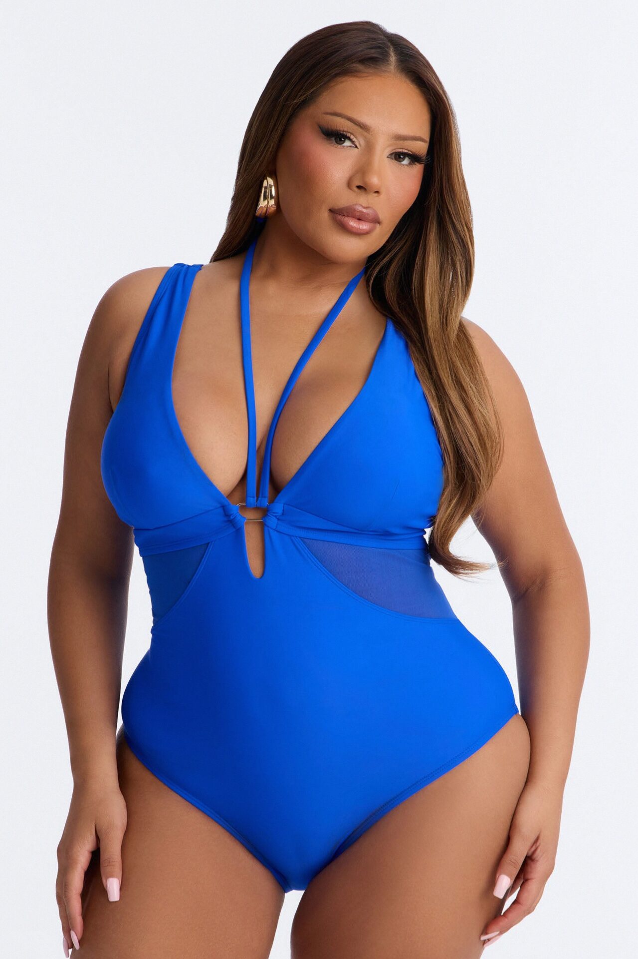 Matching Your Energy 1 Piece Swimsuit - Blue