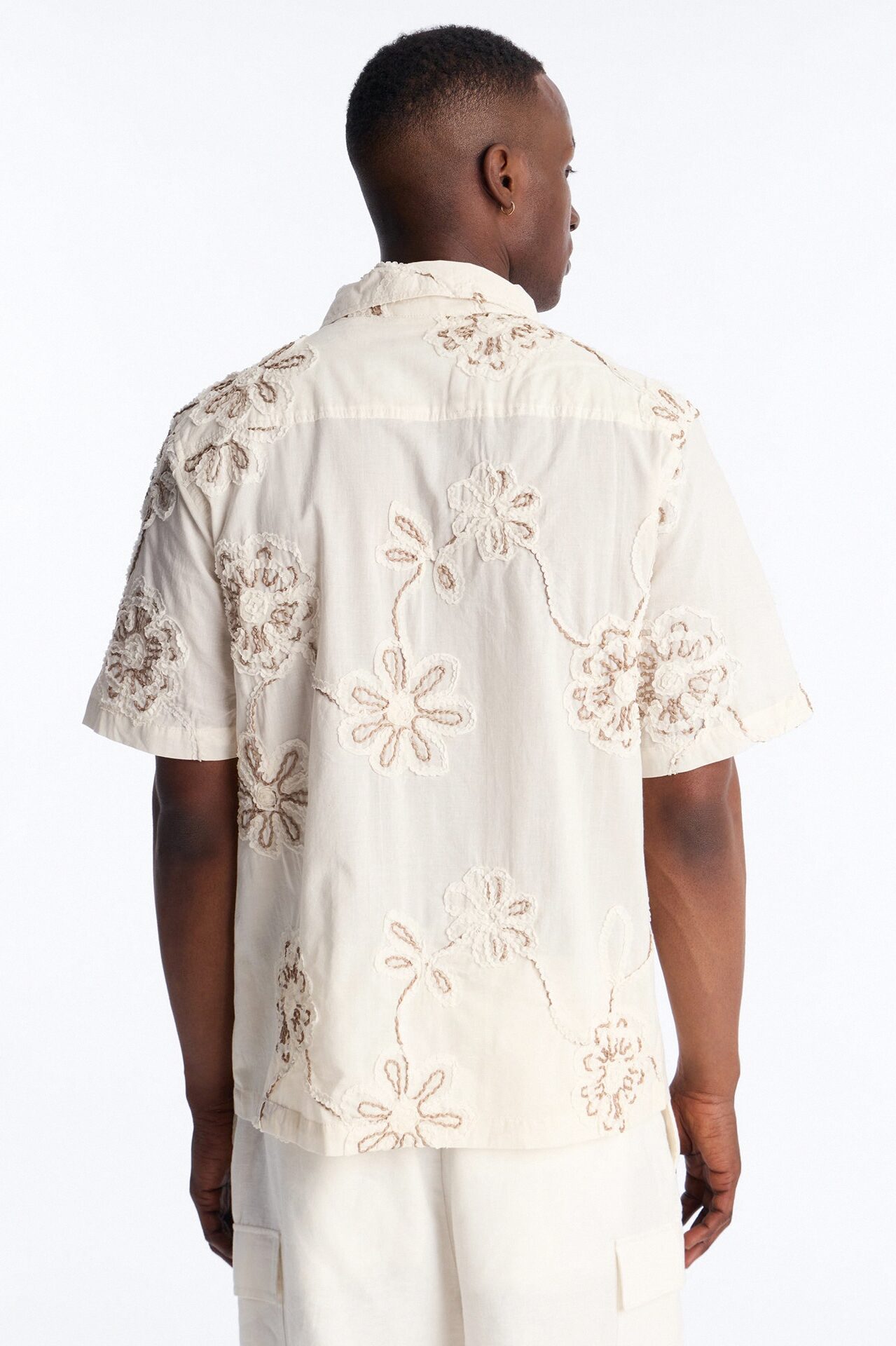 Paper Flore Short Sleeve Button Up Shirt - Cream