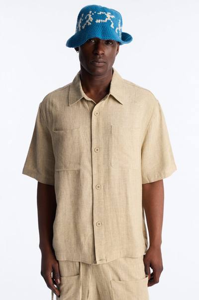 Relaxed Desert Oasis Button Up Shirt - Tan