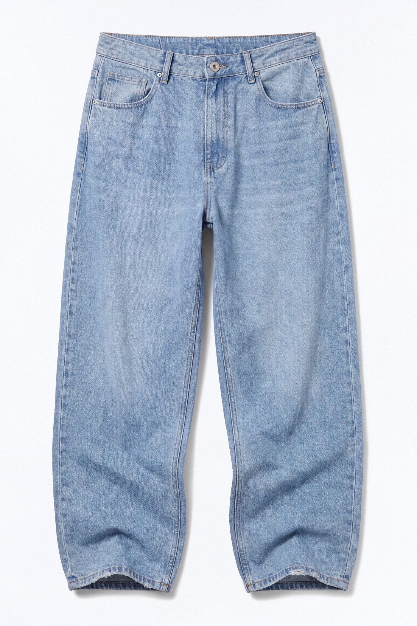 Clean Baggy 5 Pocket Jean - Light Blue Wash