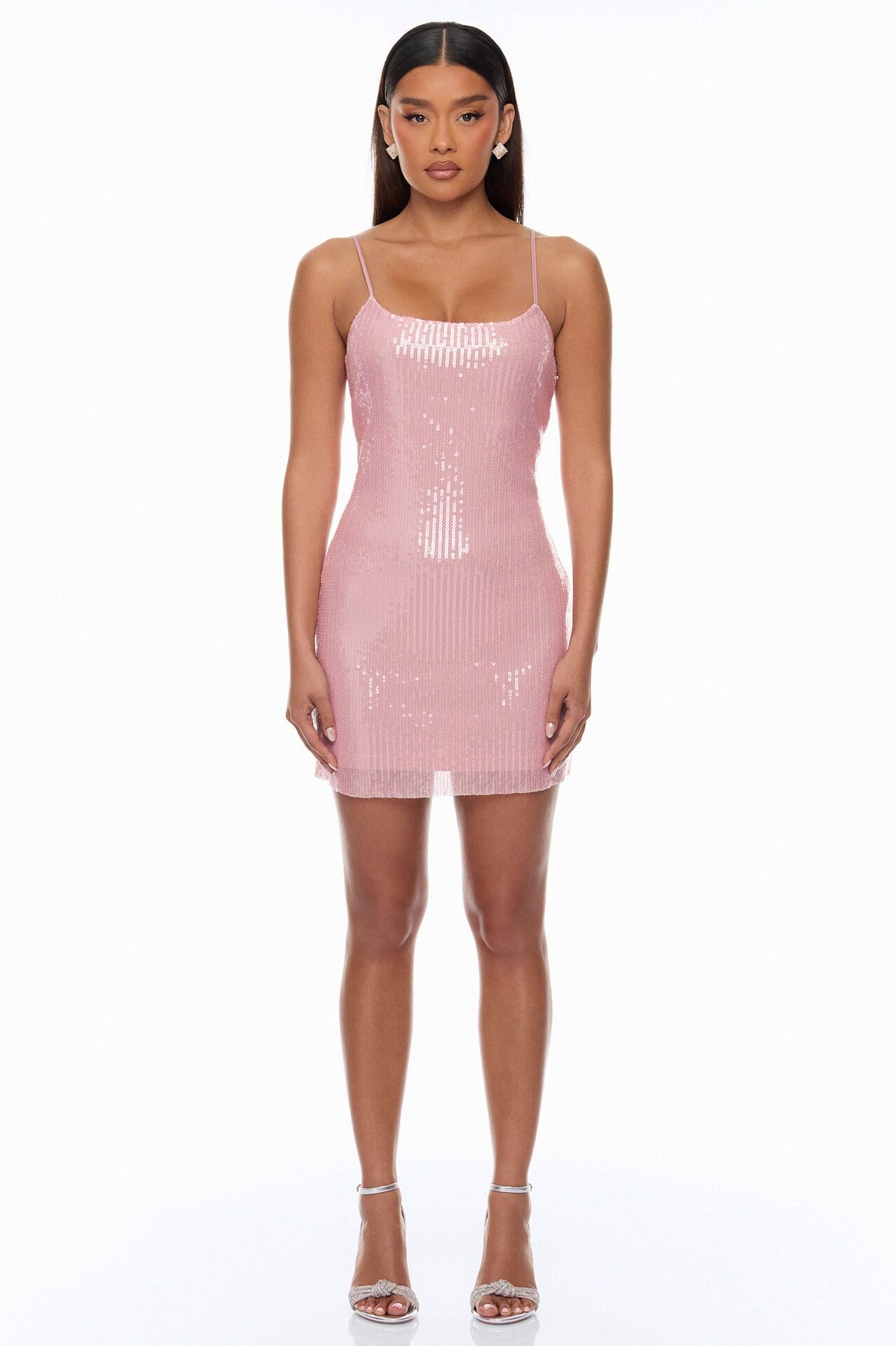 Trina Sequin Mini Dress - Pink