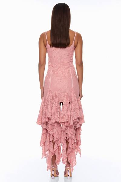 Madeline Ruffle Lace Maxi Dress - Mauve