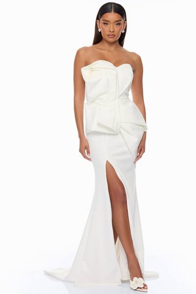 Night To Remember Strapless Gown - White