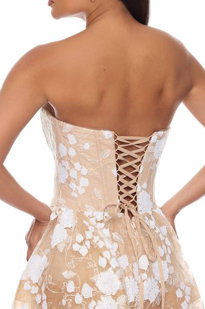 Too Sweet Lace Maxi Dress - Nude/combo