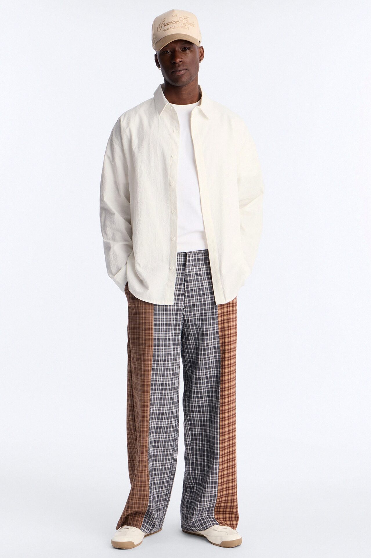 Relaxed Feedback Plaid Pant - Multi Color