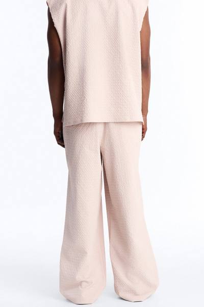 Wide Leg Inspired By Fear Seersucker Trouser - Pink