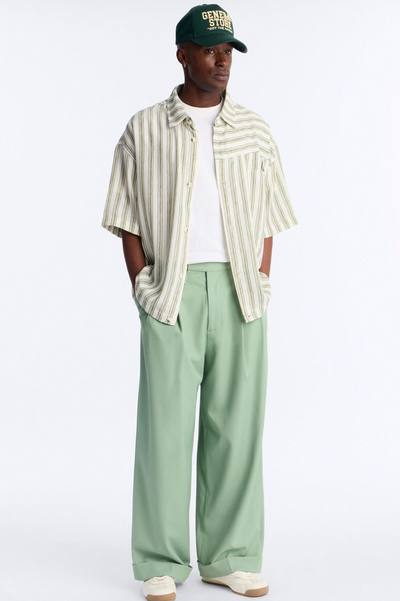 Wide Leg Vanderbilt Gurkha Trouser - Green