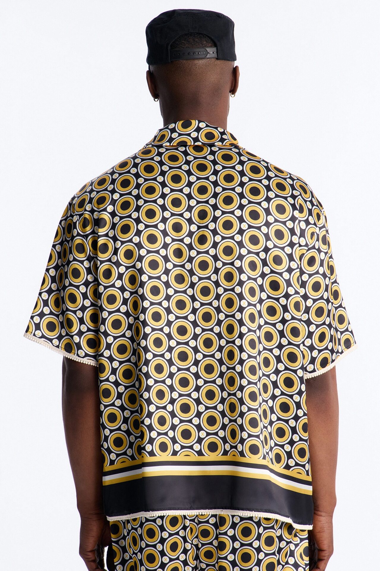 Relaxed Coded Luxe Button Up Shirt - Yellow/combo