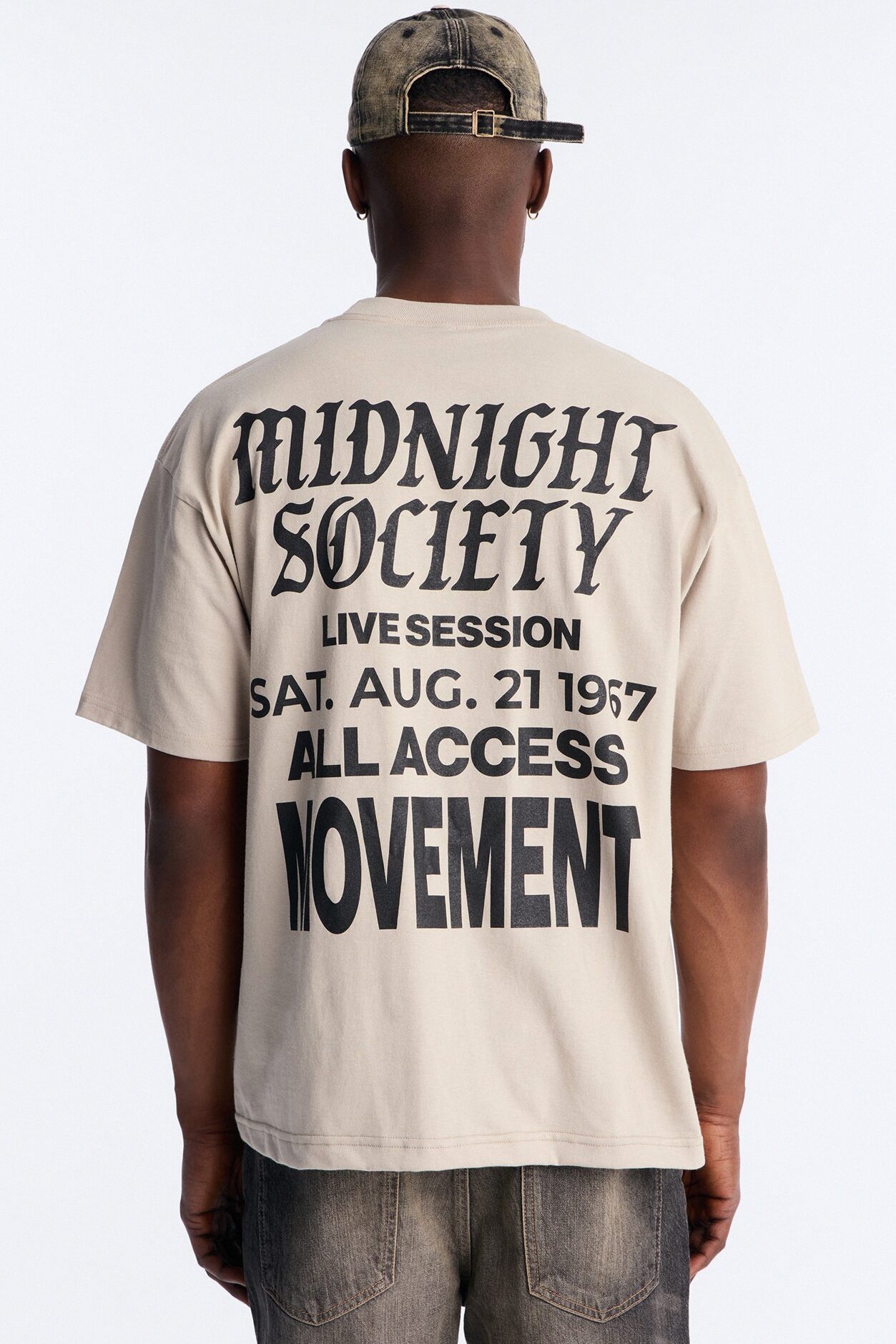 Midnight Society Boxy Short Sleeve Tee - Grey
